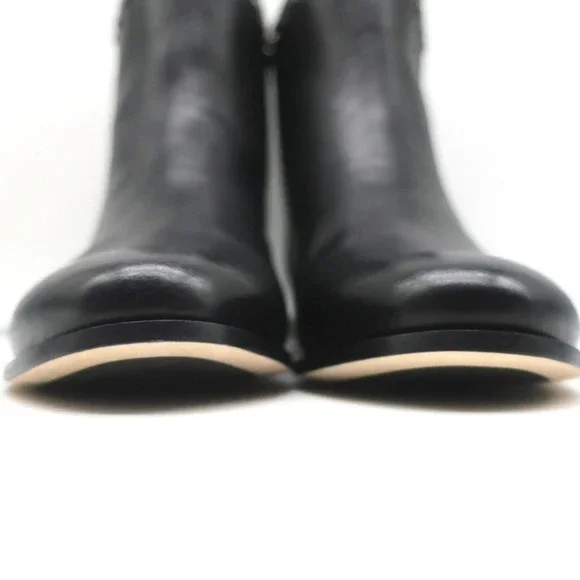 Jimmy Choo Marco Flat Ankle Boots Black Studded Leather Size 37 NEW - Picture 5 of 10